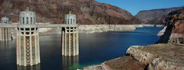 Intake towers at Hoover Dam